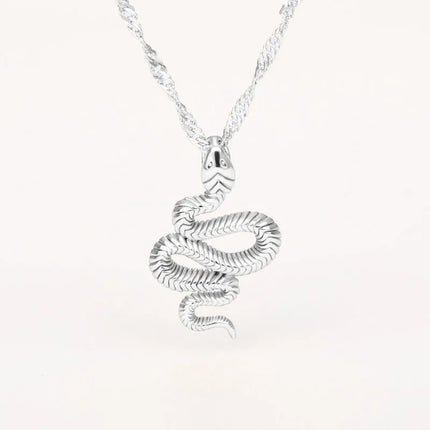 COLLAR SNAKE CLASSY SILVER