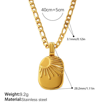 COLLAR MEDALLA SUNRISE GOLD