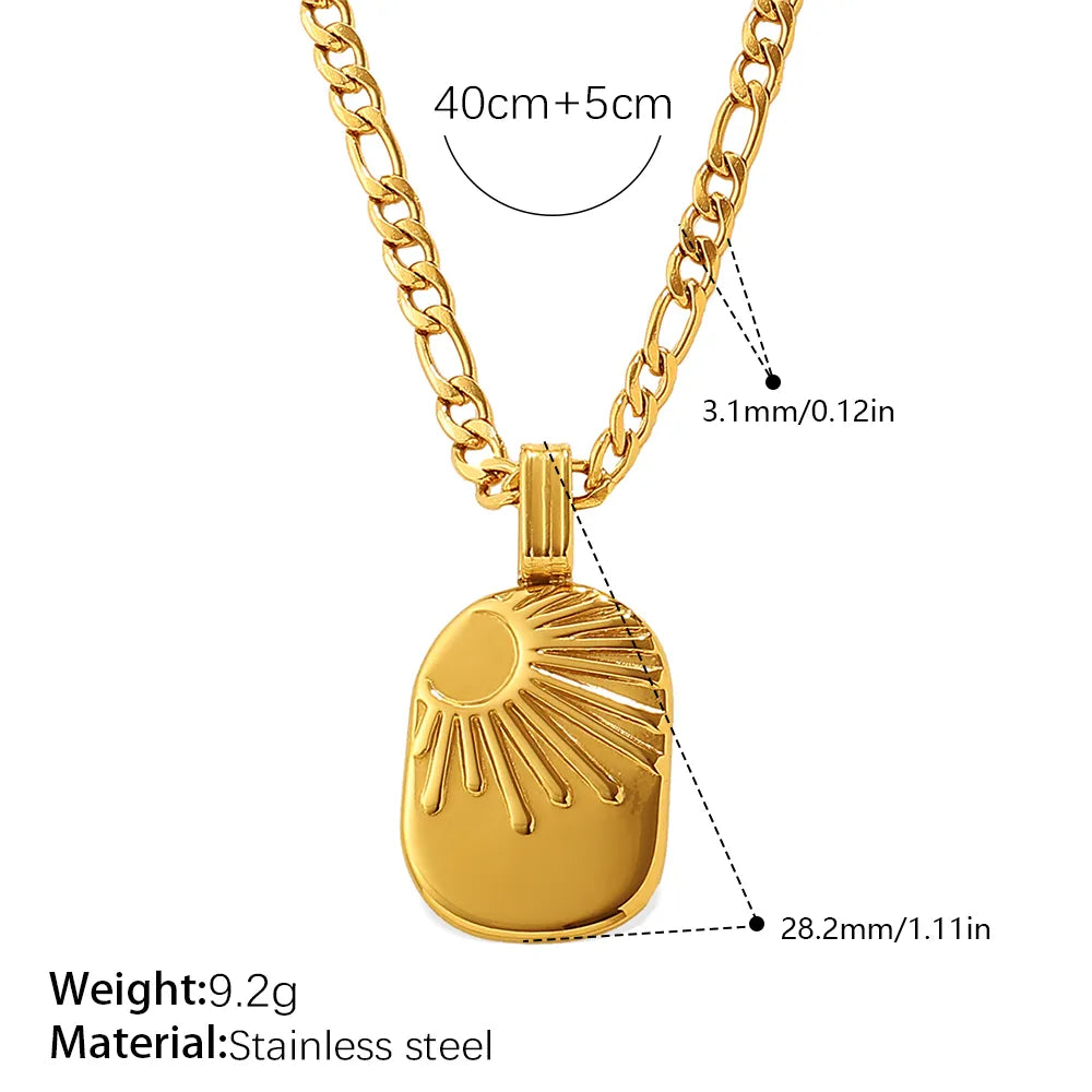 COLLAR MEDALLA SUNRISE GOLD