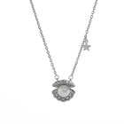 COLLAR OSTRA CUBIC SILVER