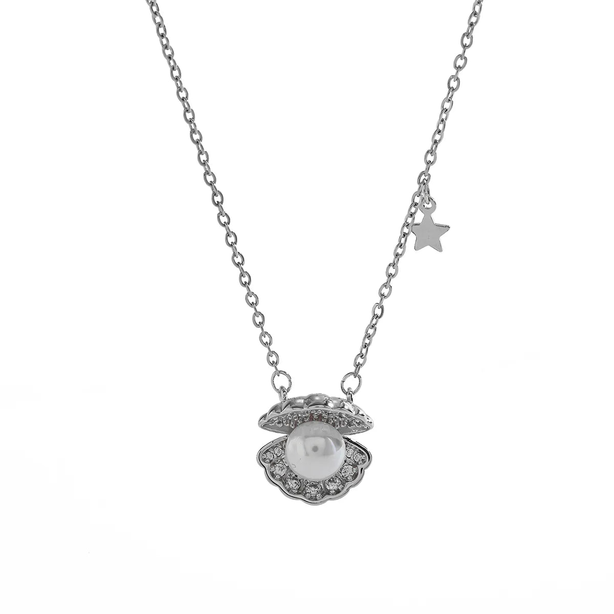 COLLAR OSTRA CUBIC SILVER