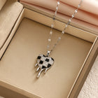 COLLAR CHESSBOARD SILVER