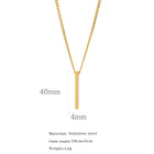 COLLAR NEW BARRITA GOLD