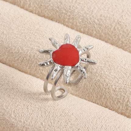 ANILLO FRIDA RED SILVER