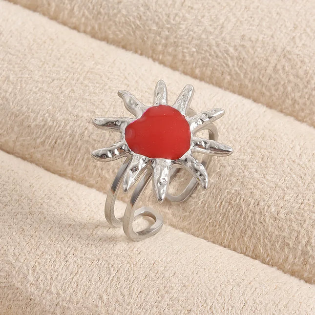 ANILLO FRIDA RED SILVER