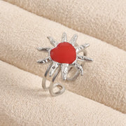 ANILLO FRIDA RED SILVER