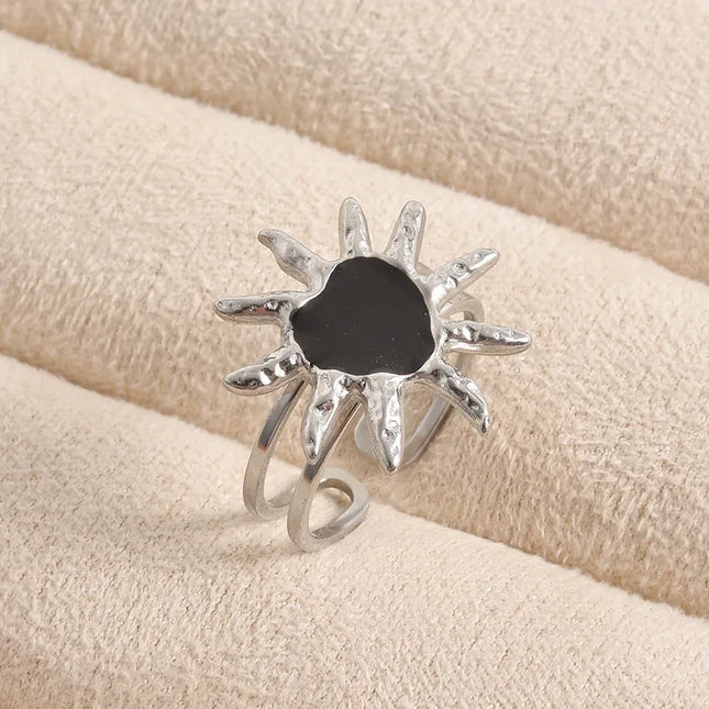 ANILLO FRIDA BLACK SILVER
