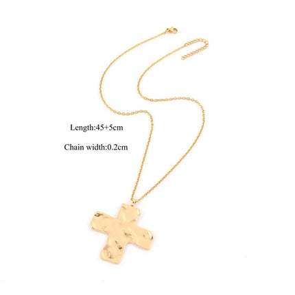 COLLAR CRUZ ARTESANAL GOLD