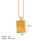 COLLAR THE WORLD IS YOURS