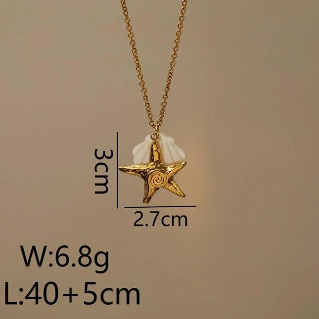 COLLAR ESTRELLA DE MAR OSTRA