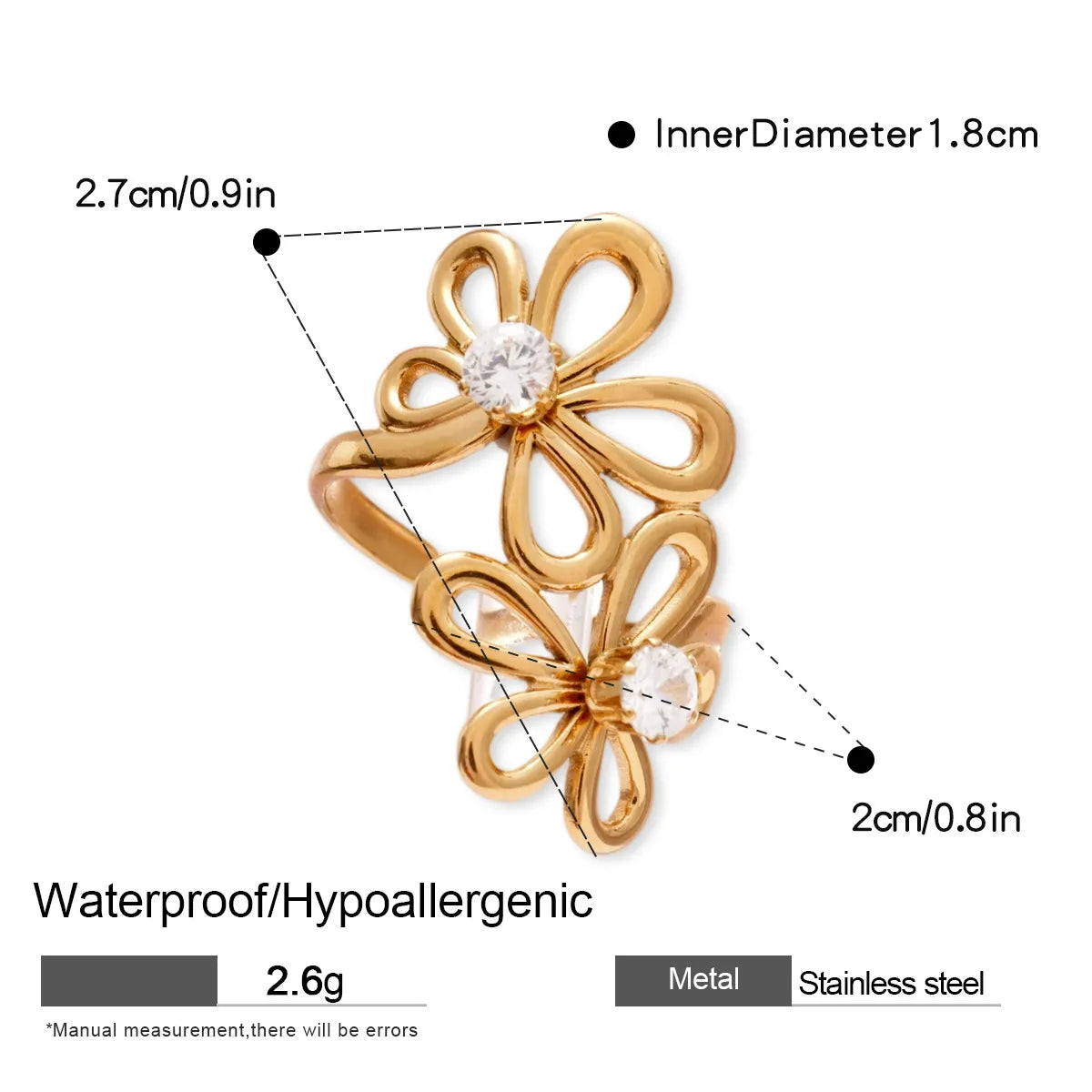ANILLO FLOWER CUBIC