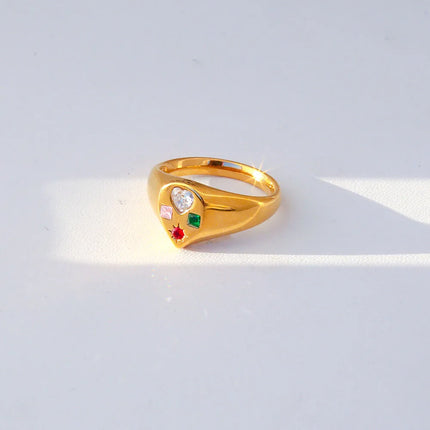 ANILLO DROP CUBIC COLOURS