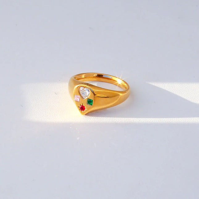 ANILLO DROP CUBIC COLOURS