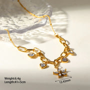 COLLAR CHARMS FLOWER DROP