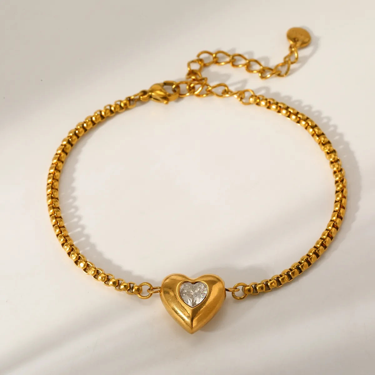 PULSERA HEART SHAPED GOLD