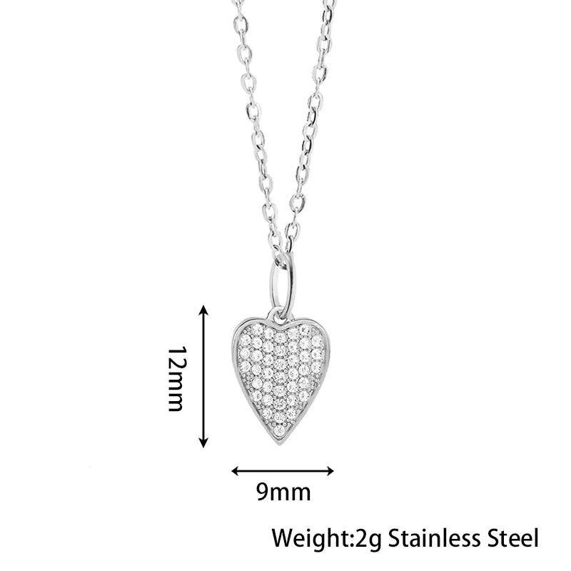 COLLAR CORAZON SHINY SILVER