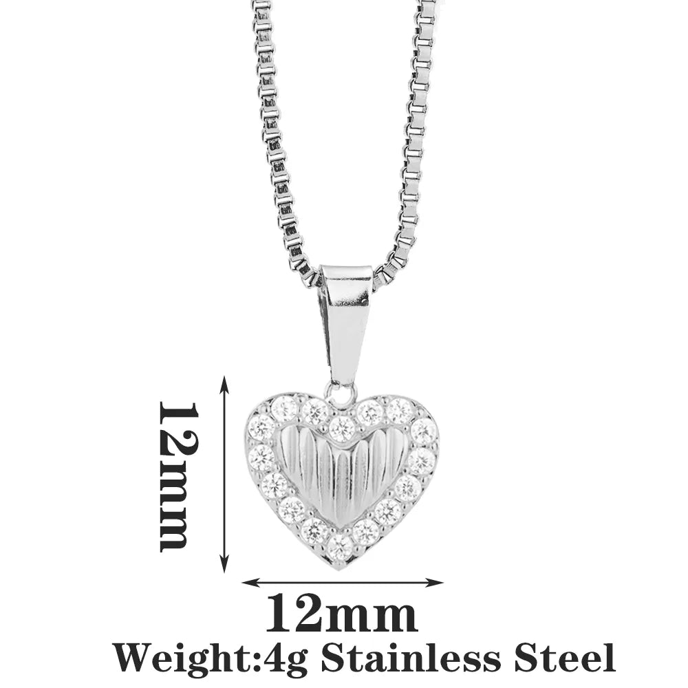 COLLAR MEDALLA CORAZON SHINY