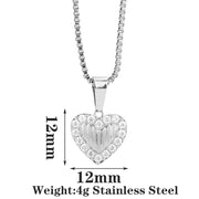 COLLAR MEDALLA CORAZON SHINY