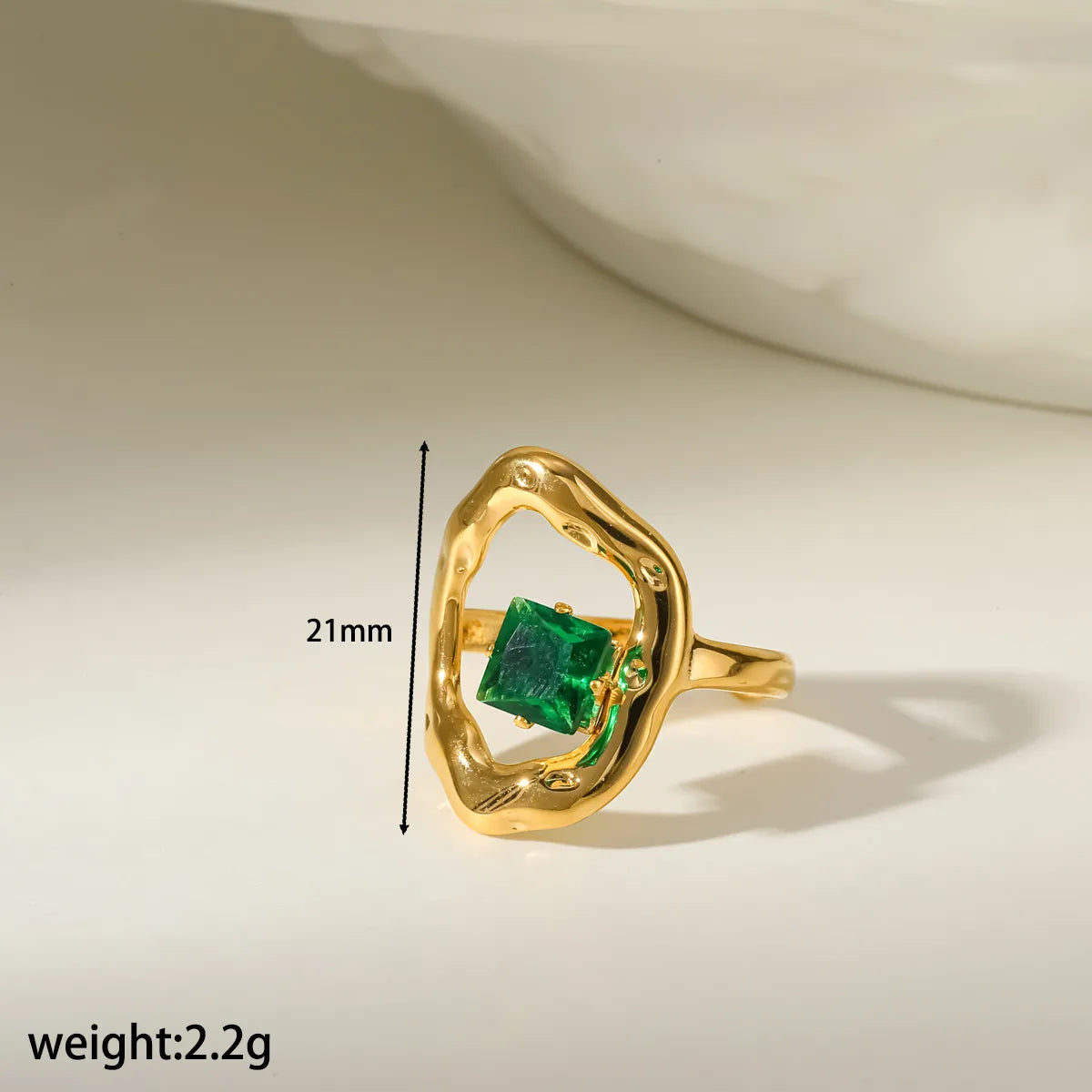 ANILLO OVALI LUX GREEN