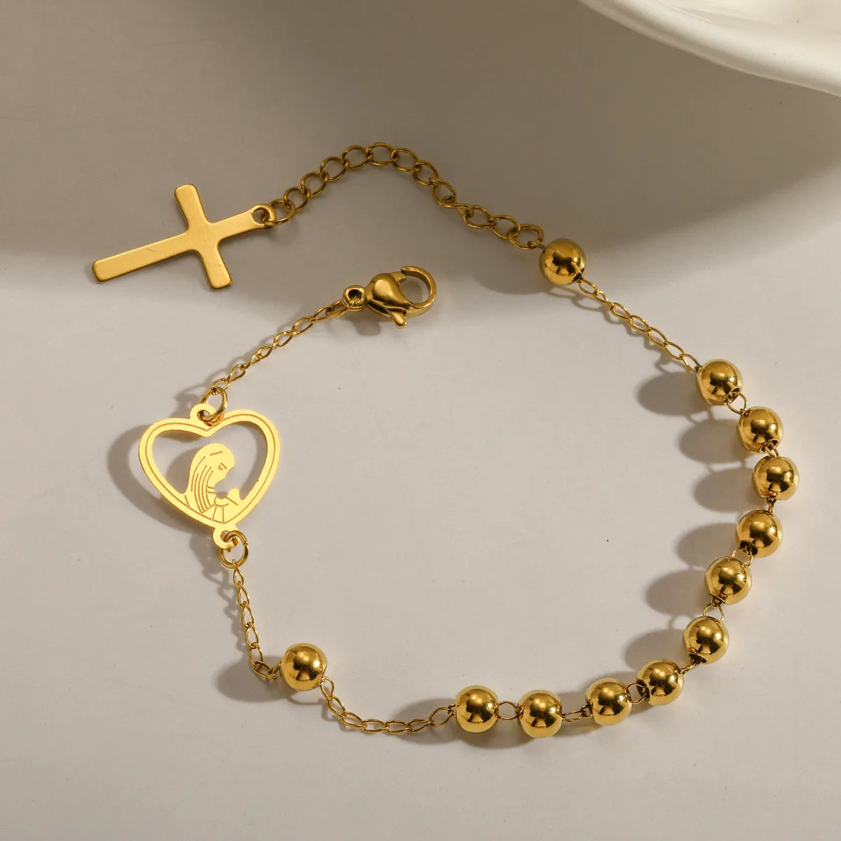 PULSERA DENARIO VIRGENCITA GOLD