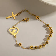 PULSERA DENARIO VIRGENCITA GOLD