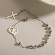 PULSERA DENARIO VIRGENCITA SILVER