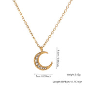 COLLAR LUNITA BRILLOSA