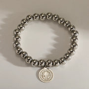 PULSERA BOLITAS SAN BENITO SILVER
