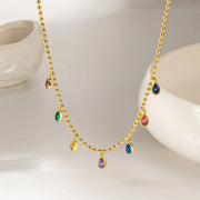 COLLAR BOLITAS GOTAS COLORIDAS