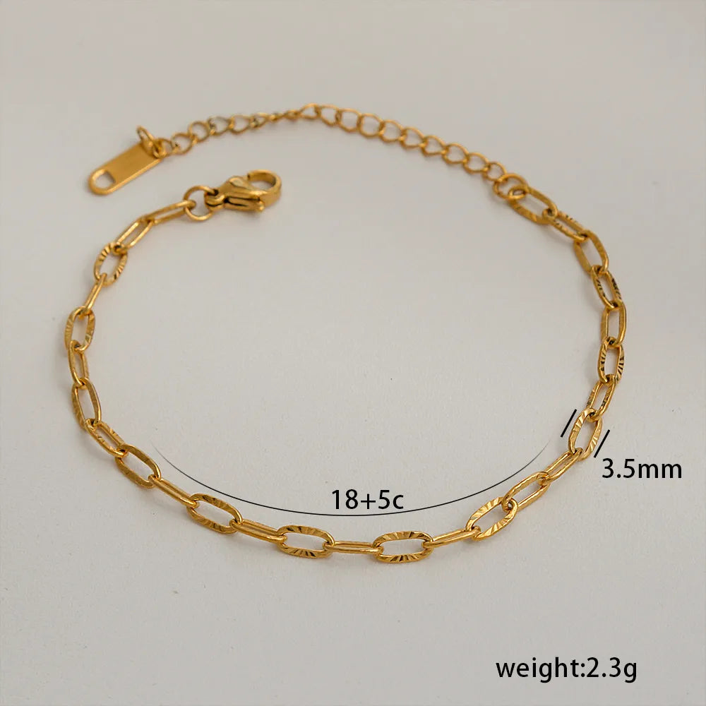 PULSERA LINKS FACETADA