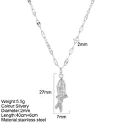 COLLAR PEZ GOODI SILVER