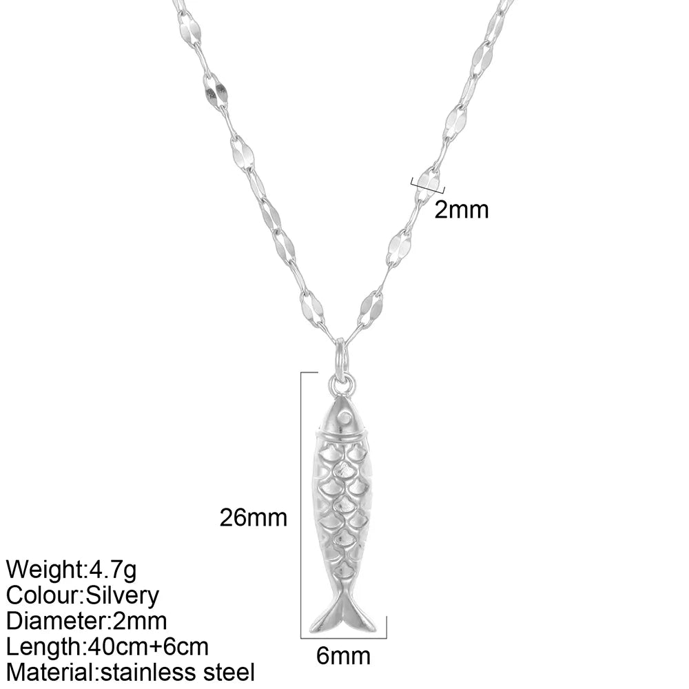 COLLAR PEZ GAVILAN SILVER