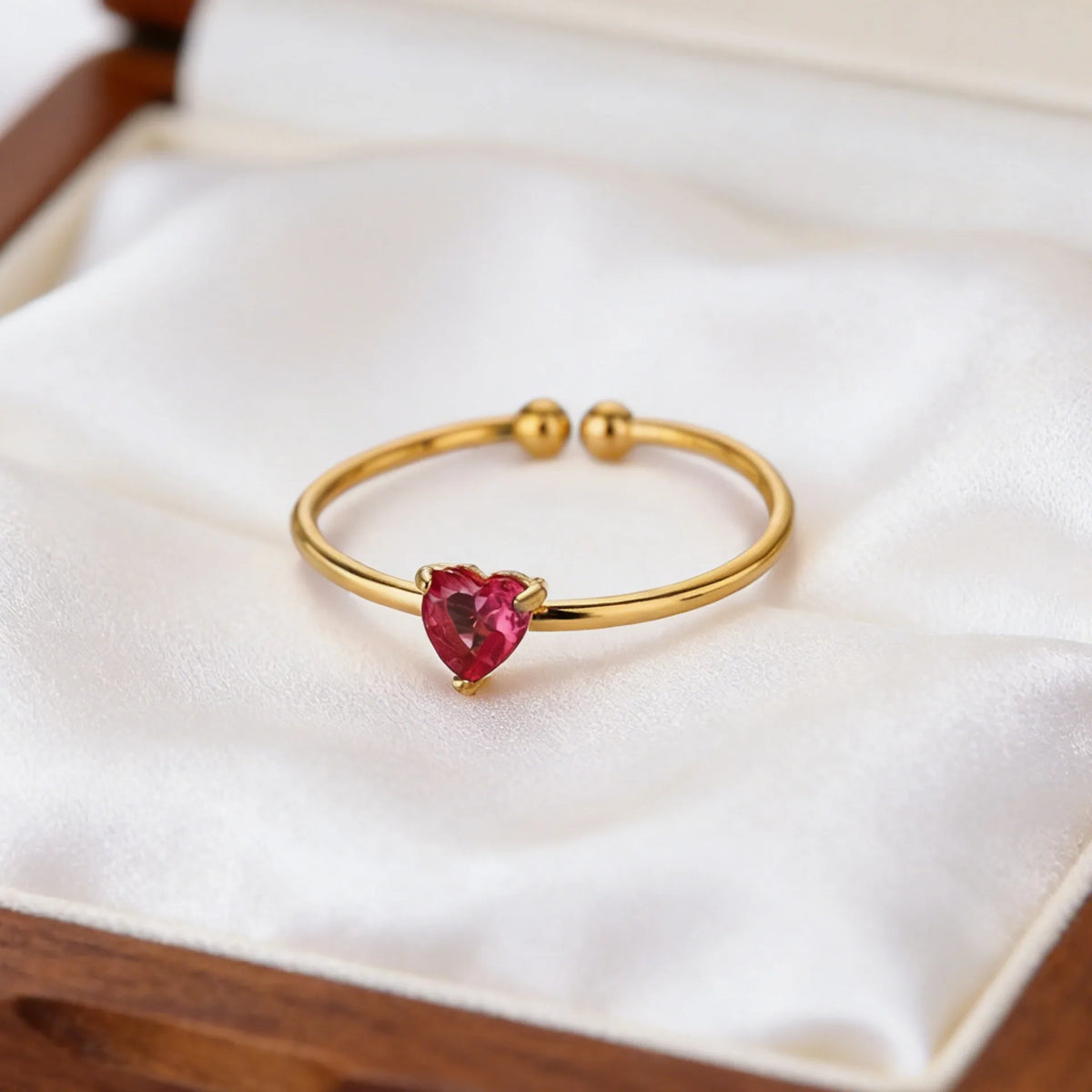 ANILLO LITTLE HEART RUBI