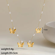 COLLAR PERLAS MARIPOSAS