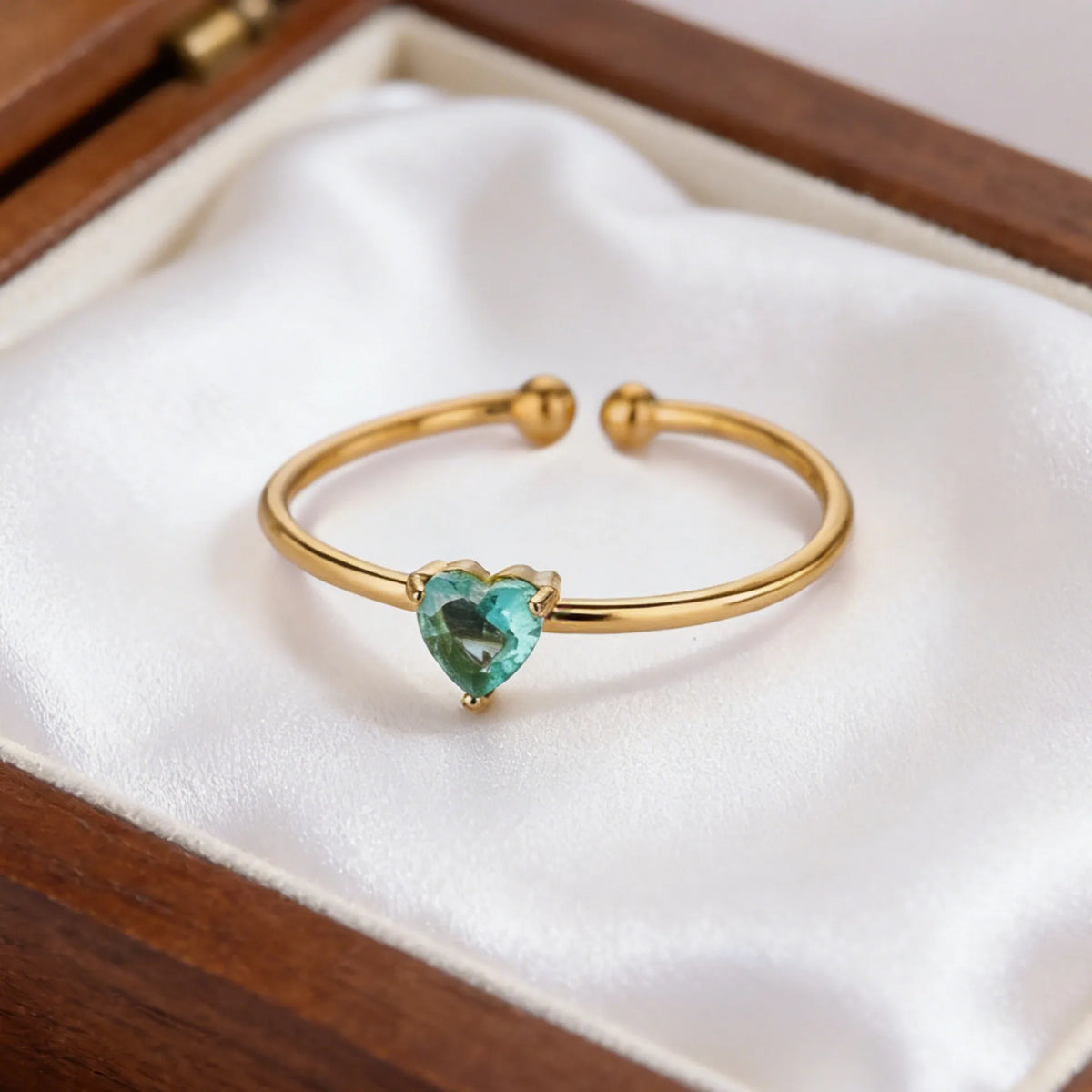 ANILLO LITTLE HEART AQUA