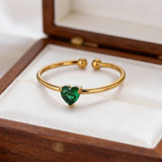 ANILLO LITTLE HEART ESMERALDA