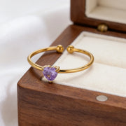 ANILLO LITTLE HEART VIOLETA