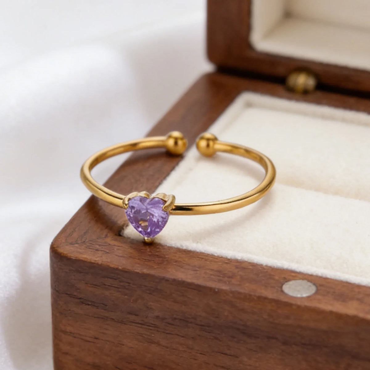 ANILLO LITTLE HEART VIOLETA