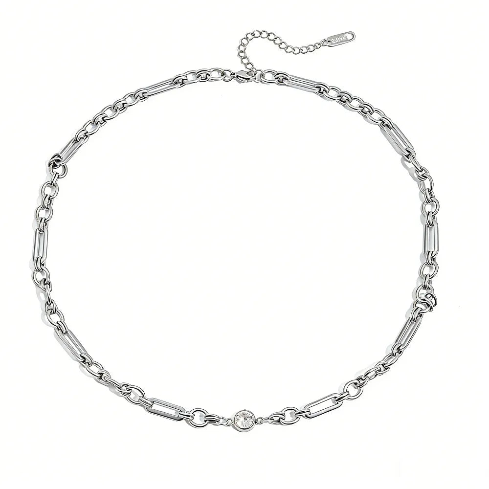 COLLAR PLUMS SILVER