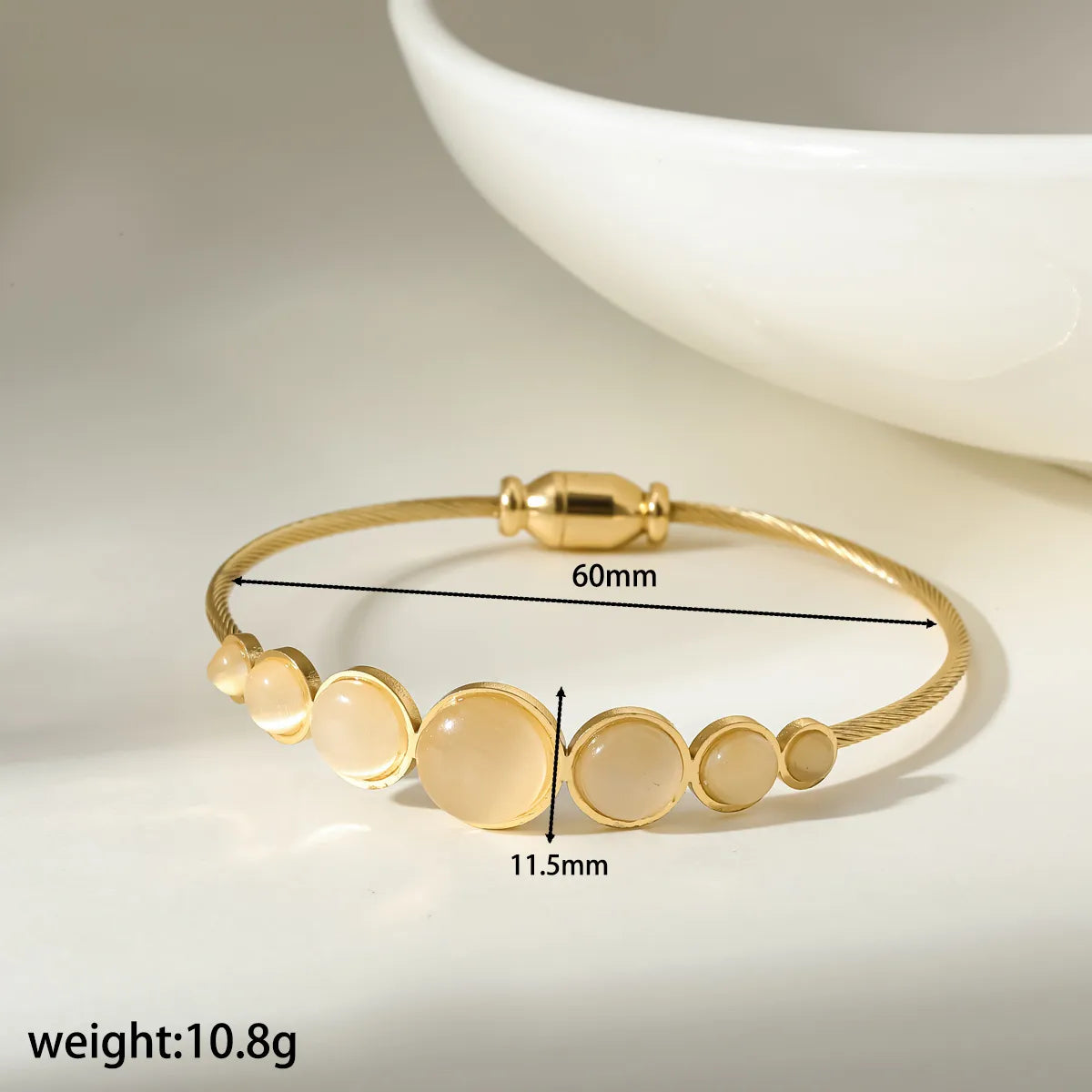 ESCLAVA AMAPOLA CREAM GOLD
