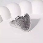 ANILLO RETRO HEART SILVER