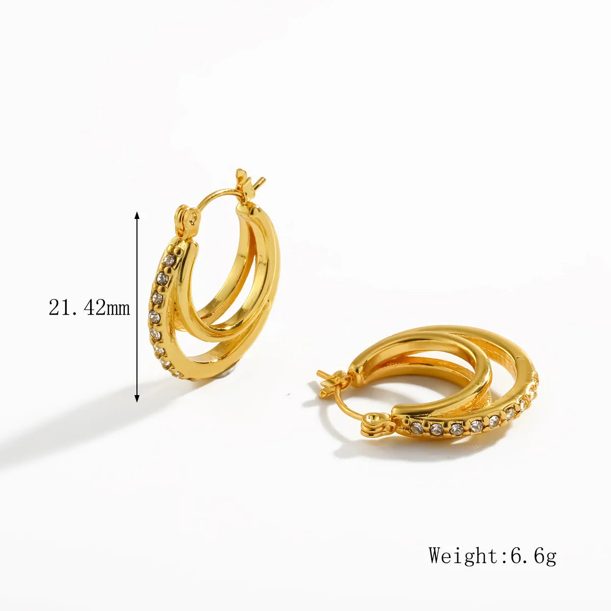 AROS ARGOLLAS CUBANAS 21MM DOBLE CUBIC