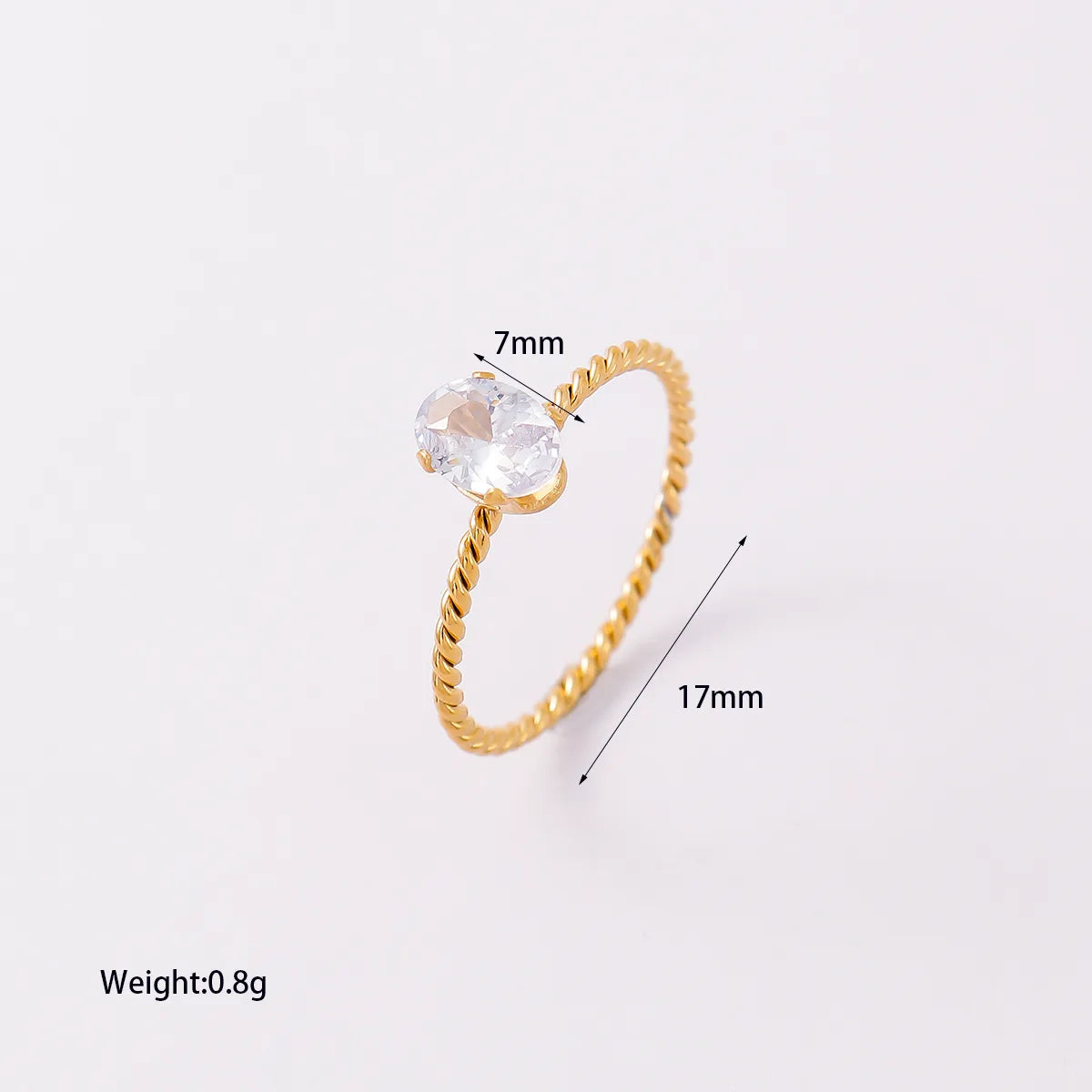 ANILLO OVALO TORNEADO