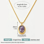COLLAR PIEDRA MORADA