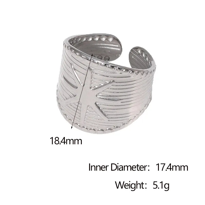 ANILLO DESTELLO TRAMADO SILVER