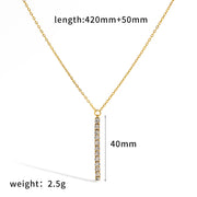 COLLAR BARRITA SHINE GOLD