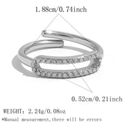 ANILLO SLASH SILVER