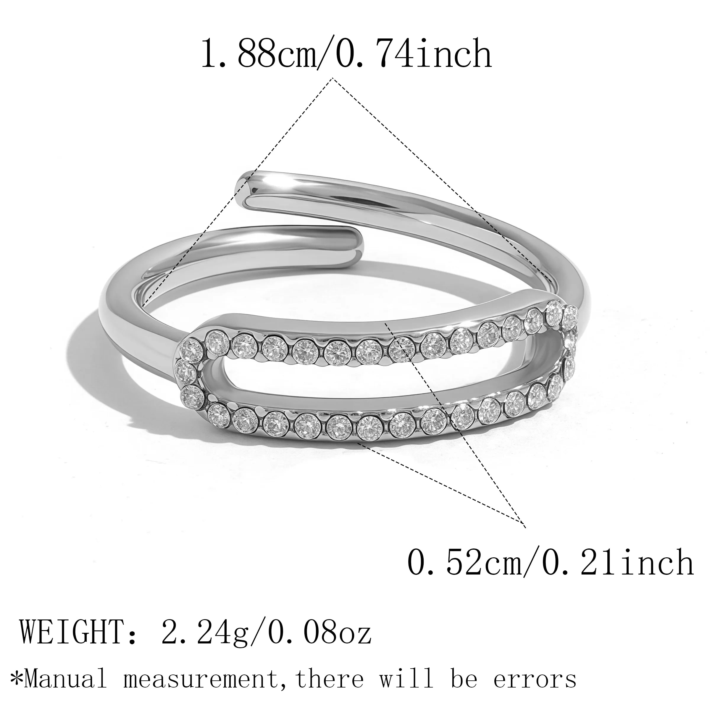 ANILLO SLASH SILVER