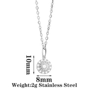 COLLAR MEDALLA SOL SHINY