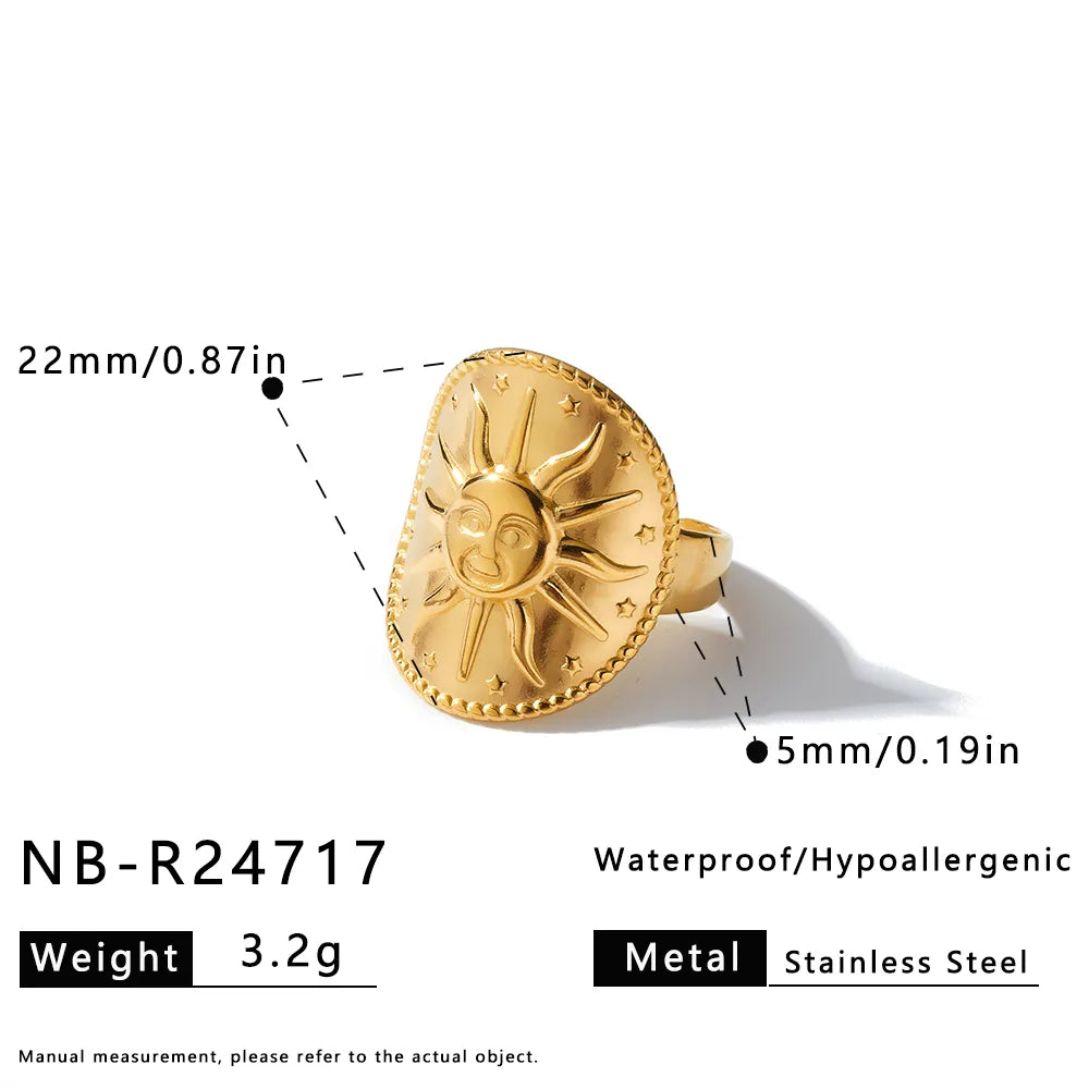 ANILLO CHAPA SOL GOLD